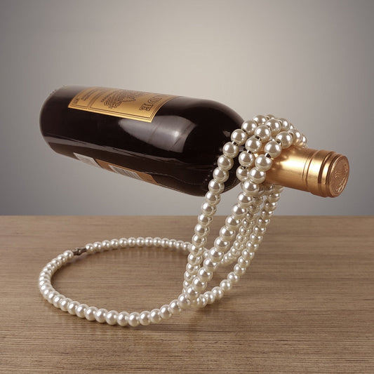 Floating Pearl Bottle Necklace Holder
